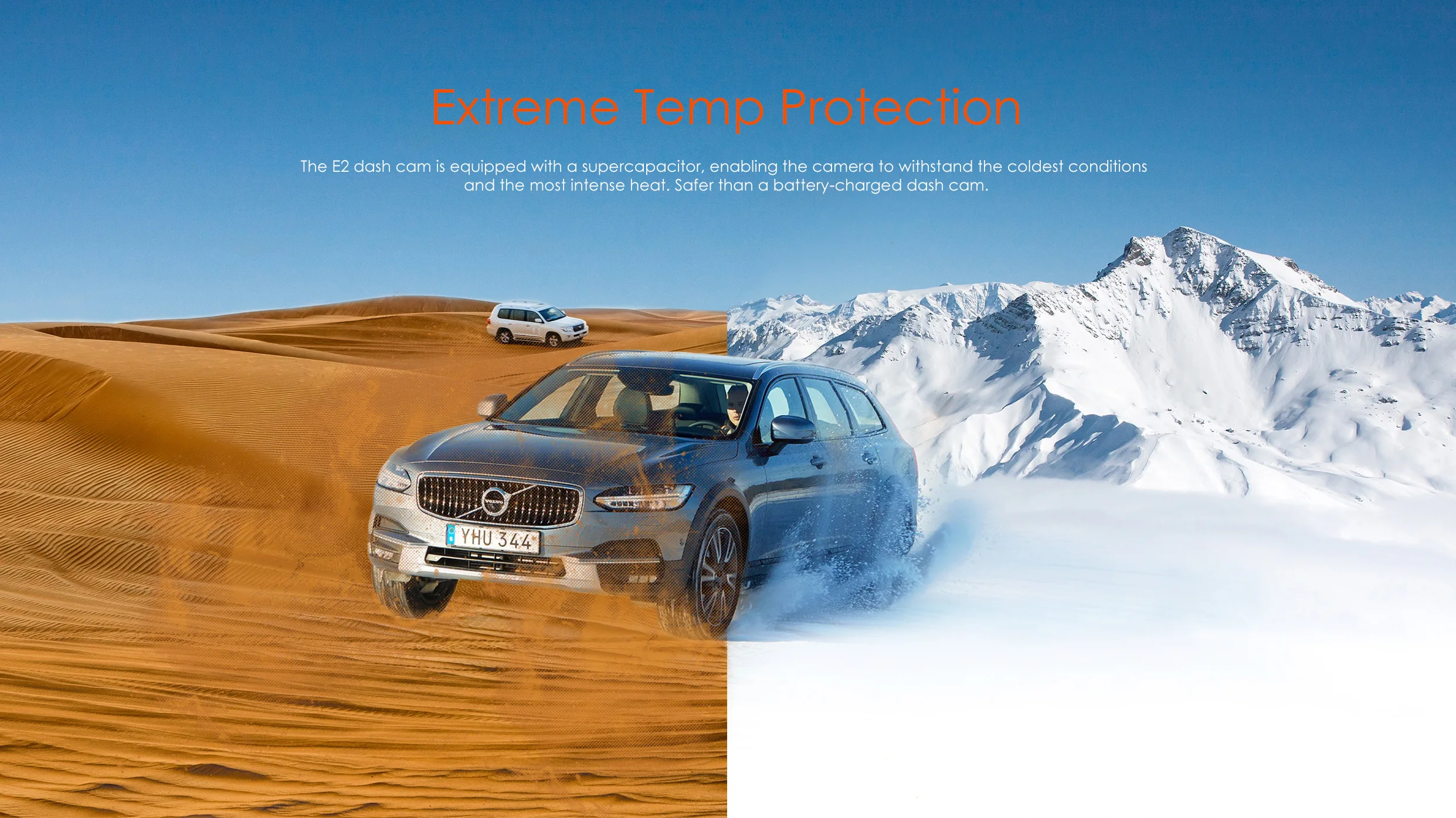 Vantrue E2 Car DVR 2.5K Front and Rear Dash cam for Car with 5G WiFi GPS Voice Control Black Box 1944P Car Recorders